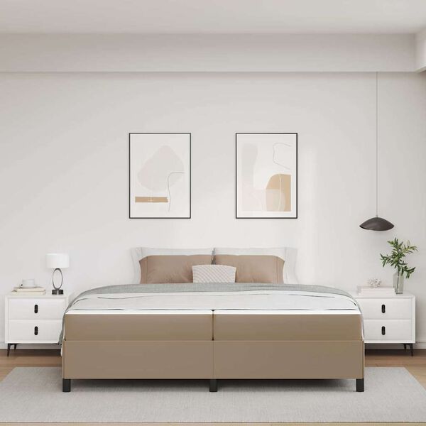 vidaXL &Aacute;gykeret matracmal Cappuccino 200 x 200 cm sz&ouml;vet