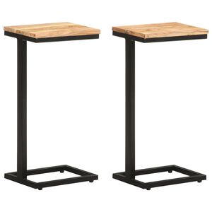 vidaXL 2 db t&ouml;m&ouml;r ak&aacute;cfa kisasztal 31,5 x 24,5 x 64,5 cm