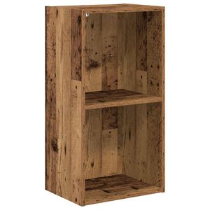vidaXL antik fa sz&iacute;nű szerelt fa k&ouml;nyvespolc 40 x 30 x 77 cm