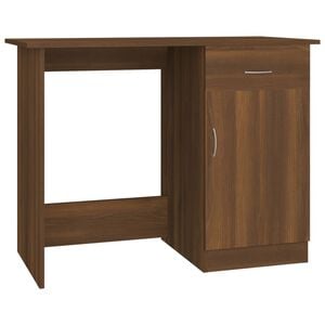 vidaXL barna t&ouml;lgy sz&iacute;nű szerelt fa &iacute;r&oacute;asztal 100 x 50 x 76 cm