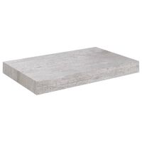 vidaXL betonszürke MDF lebegő fali polc 23 x 23,5 x 3,8 cm