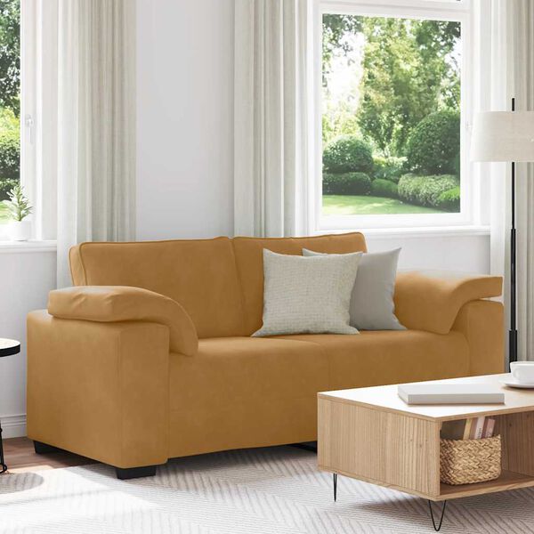 vidaXL barna b&aacute;rsony loveseat kanap&eacute; 180x77x82 cm