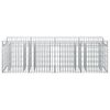 vidaXL Gabion emelt &aacute;gy Ez&uuml;st 200 x 50 x 60 cm Horganyzott ac&eacute;l