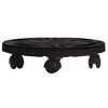 vidaXL fekete g&ouml;rgős vir&aacute;gtart&oacute; &aacute;tm&eacute;rő 30 cm 170 kg