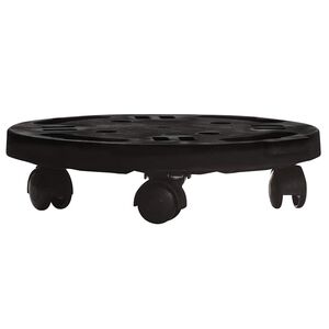 vidaXL fekete g&ouml;rgős vir&aacute;gtart&oacute; &aacute;tm&eacute;rő 30 cm 170 kg
