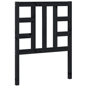 vidaXL fekete t&ouml;m&ouml;r fenyőfa &aacute;gyfejt&aacute;mla 81x4x100 cm