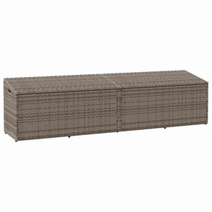 vidaXL sz&uuml;rke polyrattan kerti t&aacute;rol&oacute;l&aacute;da 220x50x58 cm