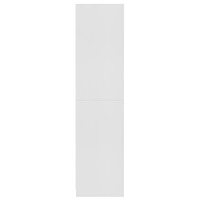 vidaXL fehér forgácslap ruhásszekrény 100 x 50 x 200 cm