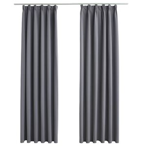 vidaXL 2 db sz&uuml;rke s&ouml;t&eacute;t&iacute;tőf&uuml;gg&ouml;ny kamp&oacute;kkal 140 x 175 cm