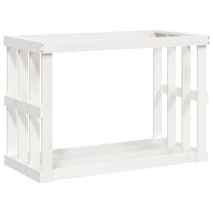 vidaXL feh&eacute;r t&ouml;m&ouml;r fenyőfa k&uuml;lt&eacute;ri r&ouml;nkt&aacute;rol&oacute; 108x52x74 cm
