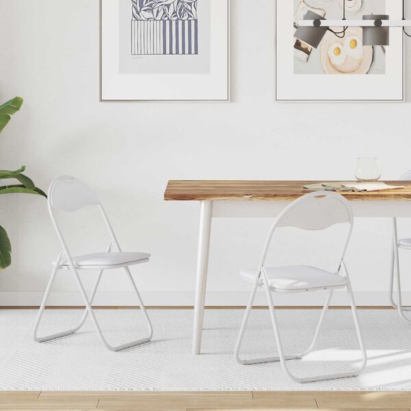 vidaXL &Ouml;sszecsukhat&oacute; sz&eacute;k 2 pcs Feh&eacute;r &eacute;s Sz&uuml;rke 48 x 43,5 x 81 cm