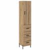 vidaXL Magasfi&uacute; Artisan t&ouml;lgy 34,5 x 34 x 180 cm Szerelt Fa