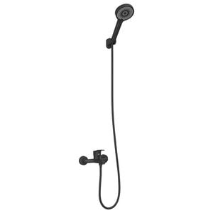 vidaXL Zuhanyfej K&eacute;szlet Fekete G 1 / 2 h&uuml;velyk