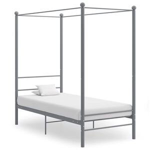 vidaXL sz&uuml;rke f&eacute;m baldachinos &aacute;gykeret 90 x 200 cm