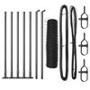 vidaXL Hatsz&ouml;gletű ker&iacute;t&eacute;s beton alappal 10 x 0,5 m PVC-bevonatos ac&eacute;l