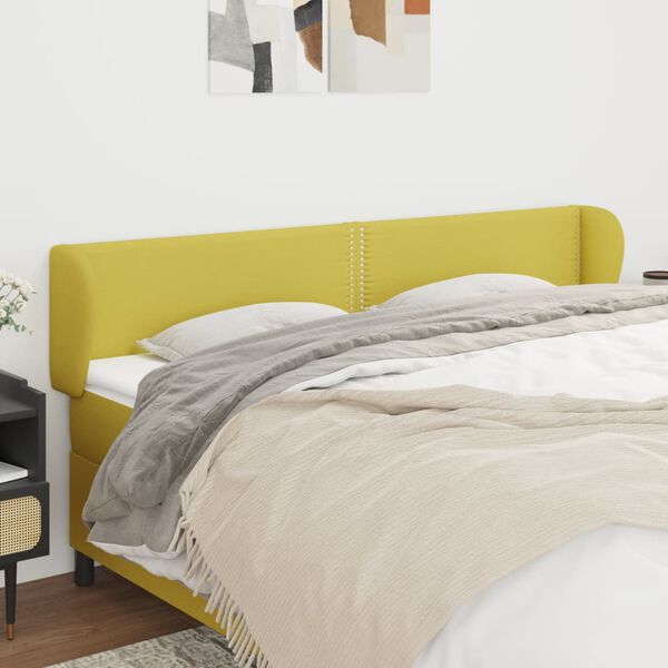 vidaXL z&ouml;ld sz&ouml;vet fejt&aacute;mla sz&aacute;rnyakkal 183x23x78/88 cm