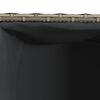 vidaXL sz&uuml;rke polyrattan kerti &uuml;ltetől&aacute;da 2 cser&eacute;ppel 72x30x32 cm