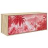 vidaXL Fals&iacute;that&oacute; TV Szekr&eacute;ny AACHEN 102 x 33 x 40 cm Sonoma T&ouml;lgy