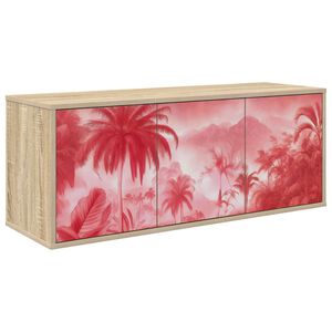 vidaXL Fals&iacute;that&oacute; TV Szekr&eacute;ny AACHEN 102 x 33 x 40 cm Sonoma T&ouml;lgy