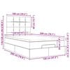 vidaXL Ottom&aacute;n &aacute;gykeret matracokkal s&ouml;t&eacute;tk&eacute;k 120x200cm b&aacute;rsony