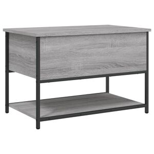 vidaXL sz&uuml;rke sonoma sz&iacute;nű szerelt fa t&aacute;rol&oacute;pad 70 x 42,5 x 47 cm