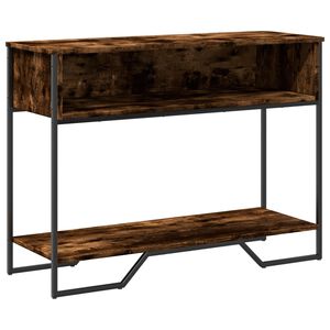vidaXL f&uuml;st&ouml;s t&ouml;lgy sz&iacute;nű szerelt fa t&aacute;lal&oacute;asztal 100x35x74,5 cm