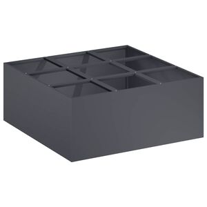 vidaXL Kerti cser&eacute;p Antracitsz&uuml;rke 100 x 100 x 20 cm