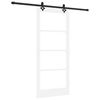 vidaXL Cs&uacute;sz&oacute; ajt&oacute; ORKDAL 86 x 198,5 cm T&ouml;m&ouml;r fenyőfa &eacute;s &uuml;veg