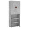 vidaXL betonsz&uuml;rke szerelt fa magasszekr&eacute;ny 69,5 x 34 x 180 cm