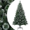 vidaXL Mű kar&aacute;csonyfa 120 cm PVC &eacute;s f&eacute;m Z&ouml;ld