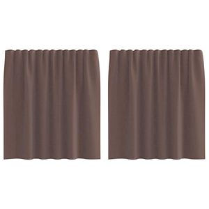 vidaXL 2 db barna f&aacute;tyolf&uuml;gg&ouml;ny&ouml;k f&uuml;lecske tetej&eacute;vel 140x260 cm