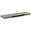 vidaXL 2 db sz&uuml;rke MDF lebegő fali polc 80 x 23,5 x 3,8 cm