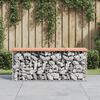 vidaXL t&ouml;m&ouml;r dugl&aacute;szfenyő gabion kerti pad 103x31,5x42 cm
