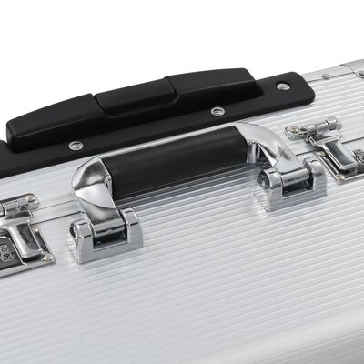 vidaXL ezüstszínű alumínium pilótabőrönd 54 x 44 x 21 cm