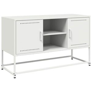vidaXL feh&eacute;r ac&eacute;l TV-szekr&eacute;ny 100,5x39x60,5 cm