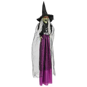vidaXL Halloween f&uuml;ggő boszork&aacute;ny SPOOKA Lila 30 x 133 cm