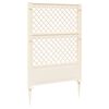 vidaXL Trellis t&uuml;sk&eacute;vel Feh&eacute;r 99 x 6 x 165 cm PP