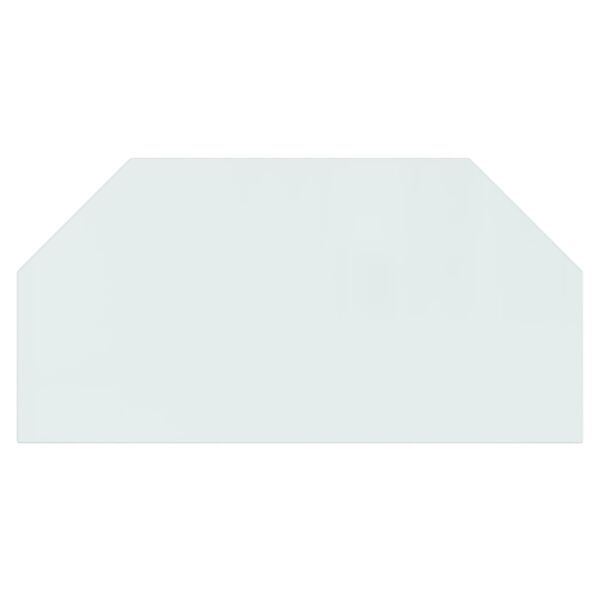 vidaXL hatszög alakú kandalló-üveglap 100 x 50 cm