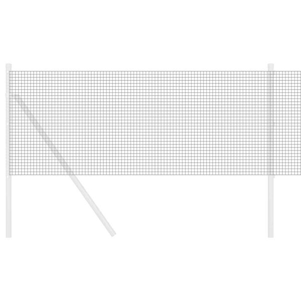 vidaXL Hegesztett Dr&oacute;th&aacute;l&oacute; Ker&iacute;t&eacute;s Sz&uuml;rke 0.4 x 50 m Ac&eacute;l