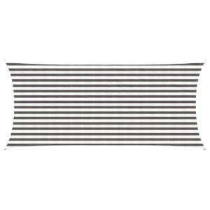 vidaXL Napernyő V&aacute;szon Vil&aacute;gossz&uuml;rke &eacute;s feh&eacute;r 2 x 4 m HDPE