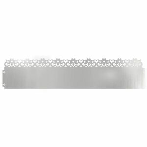 vidaXL Gyepszeg&eacute;lyek 10 pcs Ez&uuml;st 103 x 0,05 x 22 cm Horganyzott ac&eacute;l