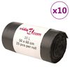 vidaXL szemeteszs&aacute;kok 250 db Fekete 35 L