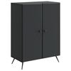 vidaXL Sz&eacute;f Fekete 66 x 34,5 x 90 cm Szerelt Fa