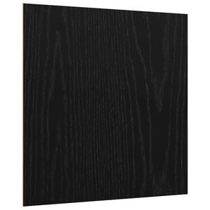 vidaXL Dekor Panelek 12 db Fekete t&ouml;lgy 30 x 30 x 0.27 cm Szerelt Fa