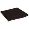 vidaXL s&ouml;t&eacute;tbarna kezelt t&ouml;m&ouml;r t&ouml;lgyfa fali polc 60x60x2 cm