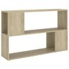 vidaXL sonoma t&ouml;lgy sz&iacute;nű szerelt fa k&ouml;nyvszekr&eacute;ny 100 x 24 x 63 cm
