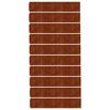 vidaXL 10 db rugalmas corten ac&eacute;l gyepszeg&eacute;ly 20 x 103 cm