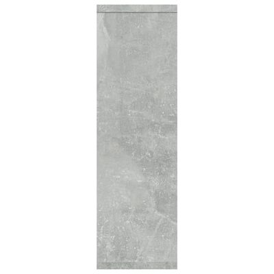 vidaXL betonszürke szerelt fa fali polc 85 x 16 x 52,5 cm
