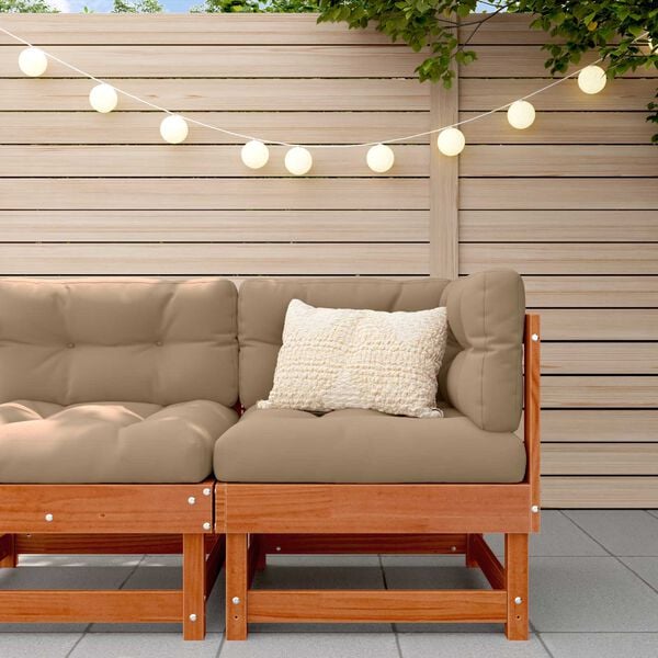 vidaXL Kerti Sarokkanap&eacute; T&ouml;m&ouml;r fenyő Viaszbarna