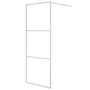 vidaXL ez&uuml;stsz&iacute;nű &aacute;tl&aacute;tsz&oacute; ESG &uuml;veg zuhanyfal 80 x 195 cm